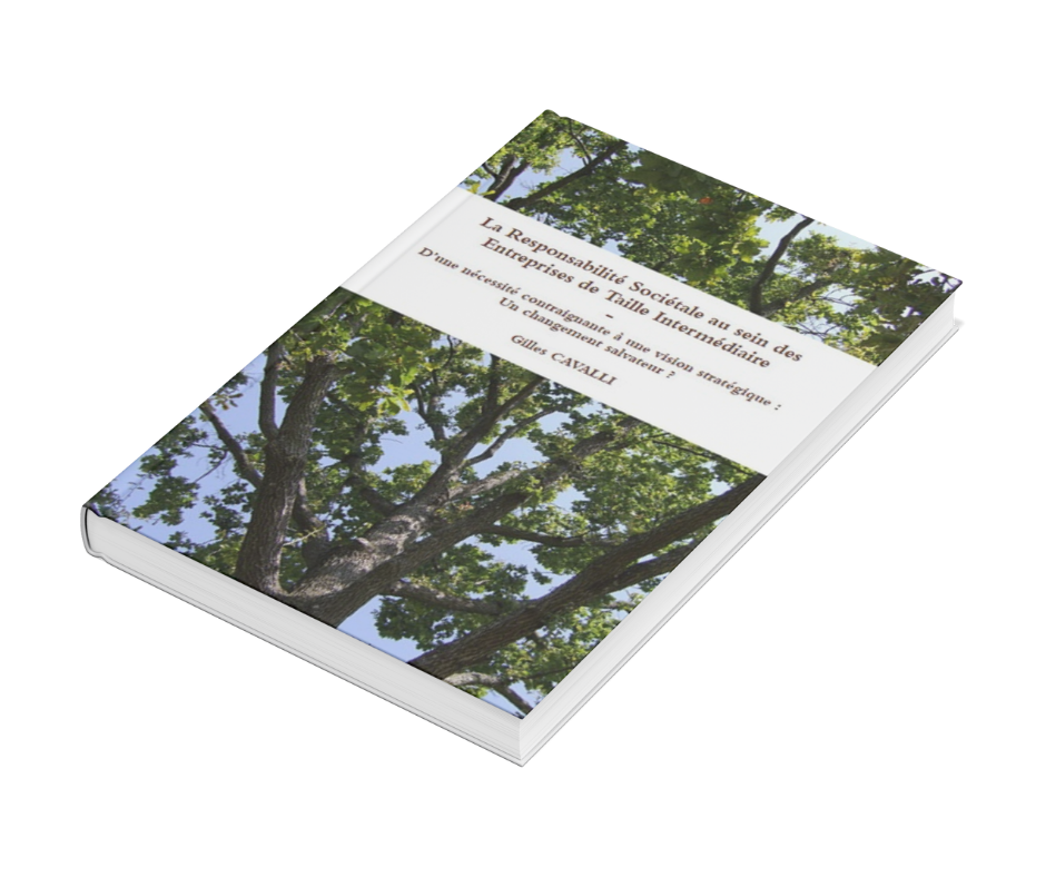 Couverture du livre de Gilles Cavalli intitulé La Responsabilité Sociétale au sein des Entreprises de Taille Intermédiaire