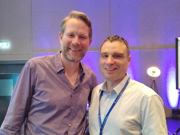 Photo de Gilles Cavalli accompagné de Eric Larcheque