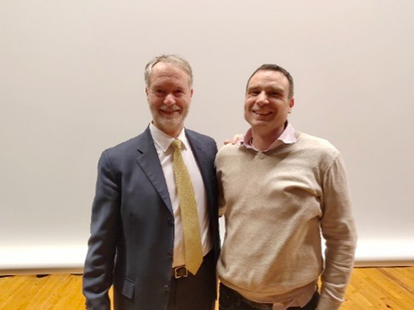 Photo de Gilles Cavalli accompagné de Marc André Selosse