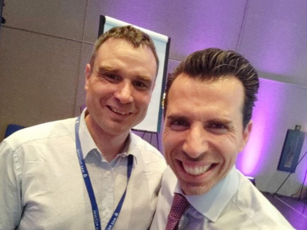 Photo de Gilles Cavalli accompagné de Max Piccinini